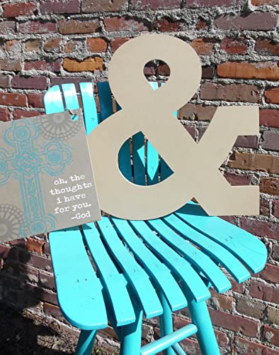 8" Wooden Ampersand Craft Letter Unfinished, Rockwell &, Craft Cutout 1-4" MDF Build-A-Cross
