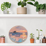 LEXININ 10 Pack 7-8 Inches Natural Round Wood Slices, Unfinished Rustic Wood Slices, Large Wooden Circles for Weddings, Table Centerpieces, Crafts, LEXININ