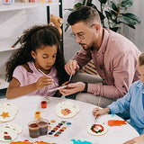 Bligo Round Wooden Discs with Holes 40pcs Unfinished Predrilled Wood Slices Circles 3.94" Wood Ornaments for Predrilled Natural Wood Slices for Party Bligo