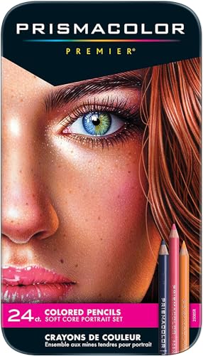 Prismacolor Premier Colored Pencils, Portrait Set, Soft Core, 24 Pack Prismacolor