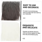 TEHAUX 5 Sets Beard Set Small Unfinished Wooden Balls Dwarf Beard Costume Nativity Ornaments Handmade Gnome Beard Gnome Beard Material Gnome Making TEHAUX