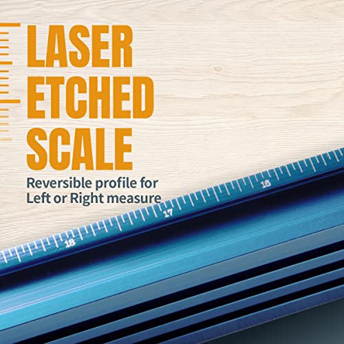 POWERTEC 24" Drill Press Fence Set w/T Slot Fence, Mounting Brackets, Flip Stops, Hold Down Clamps, Hardware for T-Slot Drill Press Table Tops, 71633 POWERTEC