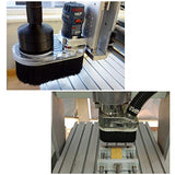 2 Pack Dust Shoe Brush 100mm CNC Vacuum Brush For Engraving Machine Dust Cover CNC Vacuum Cleaning Brush for CNC Router Spindle Motor, Black AConnet