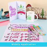 Welebar Glitter Gel Pen Set for Cricut Maker 3/Maker/Explore 3/Air 2/Air, 0.8 Tip Glitter Pen Set of 7 Pack Medium Point Pen, Writing, Drawing, Welebar