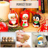 Wooden Peg Dolls Unfinished 2.4'' Lot of 14 pcs - Unfinished Wooden Pegs Female Doll Body for Crafts - Blank Wooden Pegs - Wooden Figurines for AEVVV