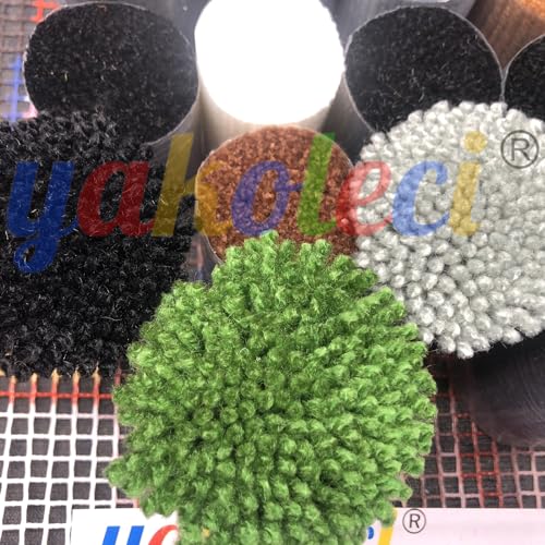 YAKOLECI Latch Hook Kits, DIY Rug Making Kits with Printed Pattern Canvas, Instrution, Yarns and Latch Hook, Easy to Start for Beginners, DIY Home YAKOLECI