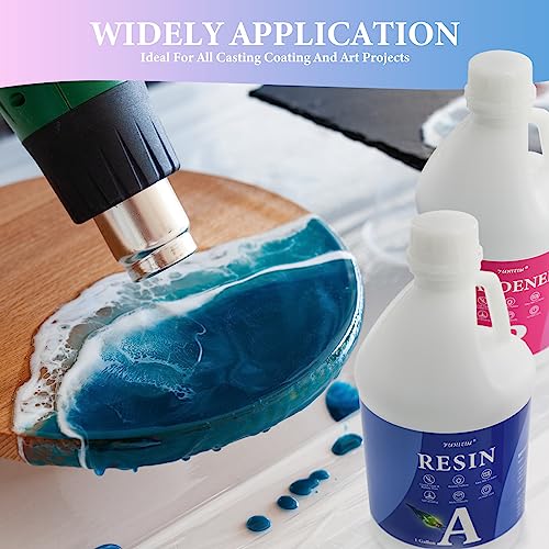 Epoxy Resin 2 Gallon - Crystal Clear Epoxy Resin Kit - Self-Leveling, High-Glossy, No Yellowing, No Bubbles Casting Resin Perfect for Crafts, Table - WoodArtSupply