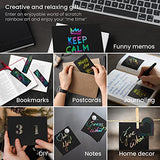 Arteza Scratch Paper, Set of 42 Sheets, 10.9 x 8.2 Inches, Includes 4 Unique Patterns, 4 Scratchers, 4 Stencils, 4 Post Cards, Art Supplies for Craft ARTEZA