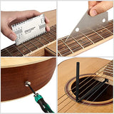 Meideal 65 Pieces Guitar Repairing Maintenance Tool Kit, Guitar Setup Kit Cleaning Care Accessories for Acoustic Electric Guitar Bass Ukulele Meideal