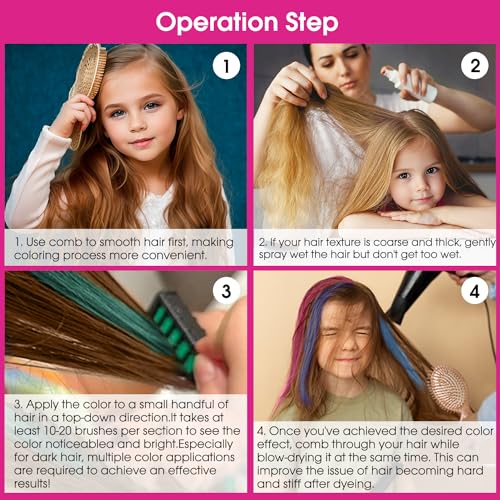 Just My Style All-in-One Hair Stylist, 4-in-1 Hair Styling  Tool, Including Hair Gem Stamper, Hair Beader Tool, Hair Chalk, Hair Brush,  Fun for Sleepovers & Parties, Hair Accessories for Girls 8-12 