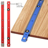 KETIPED Aluminium Alloy Miter Bar Clamping Tool Slider Table Saw Gauge Rod T-Slot Track Bar Rail for Router Tables and Woodworking,300mm-Red KETIPED