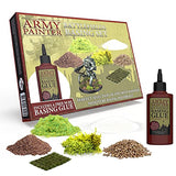 The Army Painter Battlefields Basing Set - Static Grass for Miniature Terrain Basing set - Static Grass & Free Basing Glue, Woodland Scenic Static The Army Painter