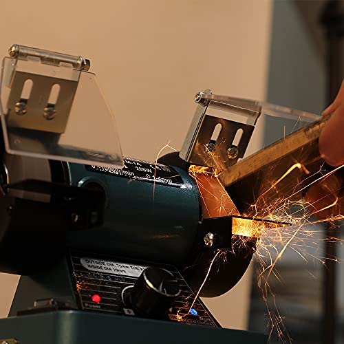 LIBAOTML Mini Bench Grinder with Variable Speed for Polishing, Buffing, and Jewelry Making, Small Bench Polisher and Professional Lapidary Equipment LIBAOTML