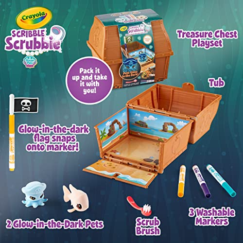 Crayola Scribble Scrubbie Pets Glow Ocean Playset, Toys for Boys & Girls, Gifts for Kids, Ages 3, 4, 5, 6 - WoodArtSupply