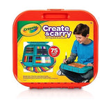 Crayola Create 'N Carry Art Set, 75 Pieces, Art Gift for Kids, Ages 5 & Up Crayola