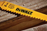 DEWALT Reciprocating Saw Blades, Taper Back, 6-Inch, 6 TPI, 5-Pack (DW4802) DEWALT
