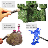 Sdanart Drybrush Set Hobby Drybrush Paint Brush,Detail Paint Brush Set,3 pcs Professional Art and Advanced Acrylic Paint Brushes for Sdanart