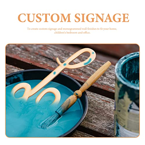 Sewroro Cursive English Alphabet Wooden Letter Chips Wooden Letter l Letters Wall Decor Unfinished Letter Wall Decor Wooden Alphabet Letters 12 Inch Sewroro