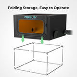 Creality Laser Engraver Enclosure 2.0, Laser Engraving Machine Protective Cover with Eye Protection, Insulates Against Fumes and Odors for Laser Skouphy