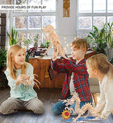 Puzzled 3D Puzzle Black Widow Spider Wood Craft Construction Model Kit, Fun & Educational DIY Wooden Toy Assemble Model Unfinished Crafting Hobby Puzzled