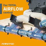 POWERTEC 70133-P2 2-1/2-Inch Blast Gate for for Dust Collector, Dust Collection Fittings, 2 PK POWERTEC