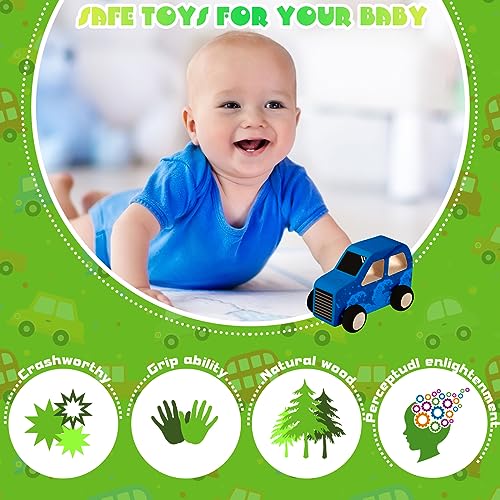 Chivao 24 Pcs Wood DIY Car Toys, Unfinished Wooden Cars, Paintable Wood  Toys, Wooden Crafts for Students Home Activities Craft Projects Easy