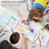 Arteza Kids Drawing Paper Roll Refill, 2-Pack, 16.5 Inches x 74.8 Feet, White 47-lb Roll Dispenser Paper, Art Supplies for The Classroom, Learning ARTEZA