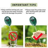 Hathdia Soil Moisture Meter, Plant Water Meter Soil Meter Moisture Sensor Hygrometer for Indoor Outdoor Plant Care,No Battery Needed(Green) Hathdia