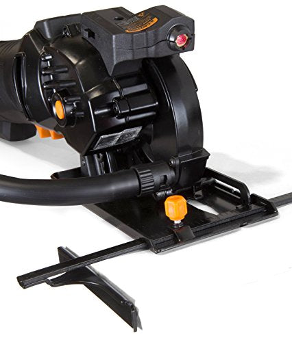 WEN 4.2-Amp 3-3/8-Inch Plunge Cut Compact Circular Saw with Laser, Carrying Case, and Three Blades (36704) WEN