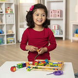 Melissa & Doug Deluxe Wooden Lacing Beads - Educational Activity With 27 Beads and 2 Laces - Beads For Toddlers, Fine Motor Skills Lacing Toys For Melissa & Doug