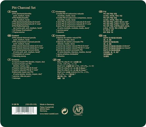 Faber-Castel 24 Piece Pitt Charcoal Set Faber-Castell