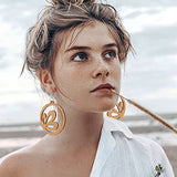 182 Pieces Wooden Dangle Earring Making Kit, Include 32 Pieces African Wood Drop Earring Pendant Unfinished Earrings Wood Charms with 100 Jump Ring Hicarer