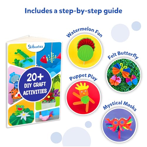Skillmatics Ultimate Art & Craft Activity Kit, 2000+ Pieces, Art & Craft Supplies, DIY Creative Activity, Step-by-Step Guide, Gifts for Girls & Skillmatics