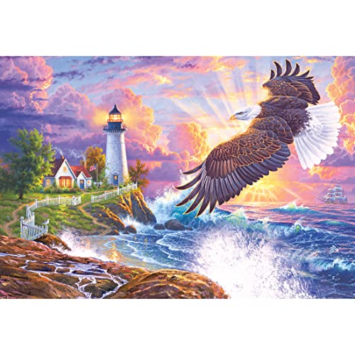 Cra-Z-Art - RoseArt - Abraham Hunter - The Guiding Light - 2000 Piece Jigsaw Puzzle - WoodArtSupply