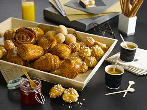 PacknWood Noah31 Rectangular Wooden Tray (Case of 10) - Large Charcuterie Board Set - Decorative Wooden Serving Trays for Party | Wood Tray for PacknWood