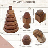 KOOKAROO Montessori Wooden Baby Toys, Montessori Toys for 1 Year Old, Baby Toys 6 to 12 Months, 1 Year Old Toys, Wooden Toys, 6 Month Old Baby Toys, KOOKAROO