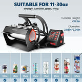 DREAMVAN Tumbler Heat Press Machine Mug Cup Press for 11oz-30oz Sublimation Ceramic Mugs Heat Transfer Tumbler for 12oz 15oz 18oz 20oz Straight DREAMVAN