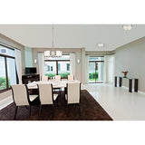 Westinghouse Lighting 6227400 Sylvestre Five-Light Interior Chandelier, Brushed Nickel Finish with Frosted Seeded Glass, 5 Westinghouse Lighting