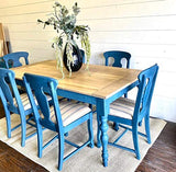CAROLINA LEG CO. Chunky Rustic Modern Farmhouse Table Legs - Unfinished - DIY Furniture - Turned Legs - Set of 4 - Dimensions: 3.5" x 29" CAROLINA LEG CO.