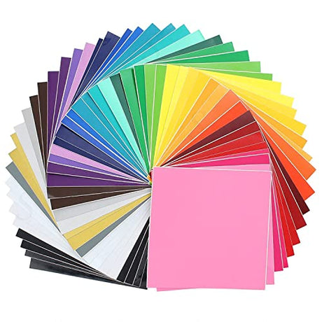 Oracal Assorted 631 and 651 Vinyl - 48 Pack of Top Colors - 12" x 12" Sheets Oracal