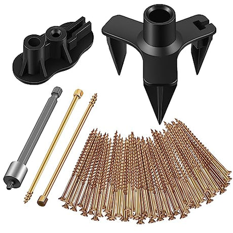 Dreyoo Squeaky Floor Repair Kit, Squeak No More Kit Eliminates Floor Squeak Fit Most Carpet Hardwood Floors, 3233 Woodworking Project Kits Use for Dreyoo