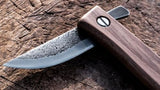KAKURI Japanese Folding Knife 2.3", Made in JAPAN, Small Pocket Knife for Camping, Bushcraft, Outdoor, Gardening, Hand Forged Japanese White Steel KAKURI