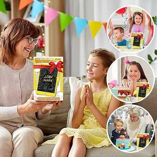 LCD Writing Tablet Doodle Board,10.5 inch Colorful Electronic Drawing Pads,Travel Gifts for Kids Ages 3 4 5 6 7 8 Year Old Girls Boys (Pink) BUKEBU