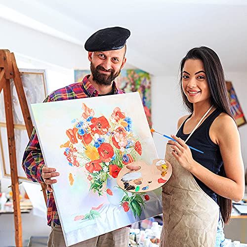 60 Pcs Paint Brushes,Round Flat Small Brush Bulk for Detail Painting DECYOOL