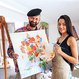 60 Pcs Paint Brushes,Round Flat Small Brush Bulk for Detail Painting DECYOOL