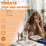 24 Colors Acrylic Paint Pens, Dual Tip Acrylic Paint Markers with Brush Tip and Fine Tip, Acrylic Pens for Rock Painting, Wood, Canvas, Stone, Glass, TANMIT