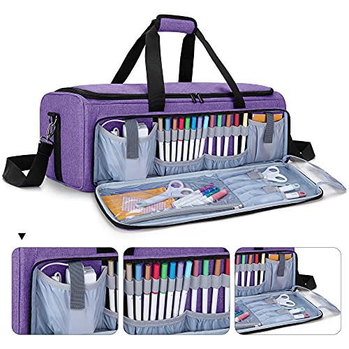  Yarwo Craft Tote Bag Compatible for Cricut Die-cut Machine and  Cutting Mat(12 x 12), Travel Carrying Case Compatible with Cricut Explore  Air (Air 2), Cricut Maker and Accessories, Dots
