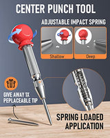 Nicpro 10 Pack Carpenter Pencil Set with Sharpener, Mechanical Carpenter Pencils with 21 Refill, Automatic Center Puncha and Carbide Scribe Tool, Nicpro