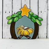 Manger, Bible Shape Wooden Shape, Paint by Line, Build-A-Cross Build-A-Cross