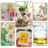 Nicpro 24PCS Paint Brushes Set, Paint Brushes for Acrylic Painting, Art Supplies for Watercolor & Gouache Kids Adults, Painting Supplies with Cloth Nicpro